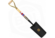 Pala Recta Cabo Madera Acero Forjado Gherardi