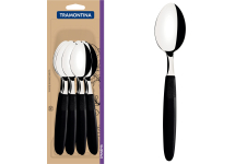 Juego 12 Cucharas De Mesa Tramontina Ipanema Negro