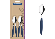 Juego 12 Cucharas De Té Tramontina Ipanema Azul