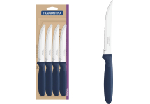Juego 12 Cuchillos De Asado Tramontina Ipanema Azul