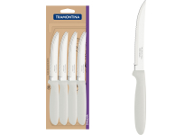 Juego 12 Cuchillos De Asado Tramontina Ipanema Blanco