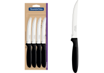 Juego 12 Cuchillos De Asado Tramontina Ipanema Negro