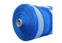 Malla Sombra 80 Rayada Azul Y Blanco