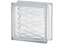 Ladrillo de Vidrio 19 x 19cm Rombo - Clear Lozenge