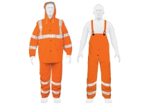 Equipo de Lluvia Impermeable Naranja Reflectivo Truper