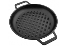 Sartén Grill Hierro Fundido Curado 25cm Victoria