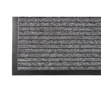 Alfombra Duo Negro Vinil y Tejido 1,90 x 6 m Rollo