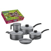 Batería De Cocina 5Pz. Starflon Turim Negro Tramontina 20298/661