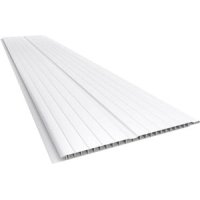 Tablilla PVC Blanco Gemini Frisado 10 mm