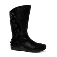 Bota para moto negra, PVC, impermeable T43 "MOTOSAFE"