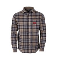 Camisa de Franela GRIDIRON Gris Talle XL Milwaukee M551-GXL