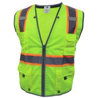 Chaleco HD Verde 8 Bolsillos Talle L