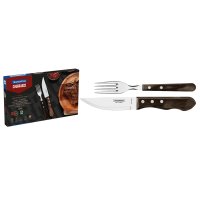Cubiertos 12Pz. Jumbo Polywood Marrón Tramontina 21199/996