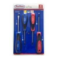 Juego Destornillador 4 piezas CRV Philips y Plano Ergonómico con Iman