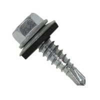 Tornillo Punta Mecha 12 X 4'' Con Goma JOMARCA Unidad