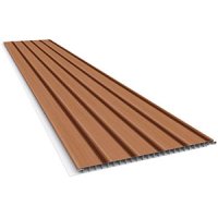 Tablilla PVC Madera Ripado Rubro