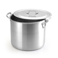 Olla Alta con Asas 67.2l 45x44cm Super Hotel Aluminio Oliveira 5026