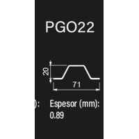 Perfil Omega PGO 22 Steel Framing Permet ARMCO
