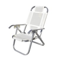 Reposera De Playa Ipanema Blanca Botafogo CAD0553