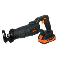 Sierra Sable a Batería con 2 Baterías de 4 Ah, Cargador y Maletín Black Series LUSQTOFF