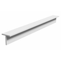 Perfil T PVC 15 x 15 mm 2,70 m