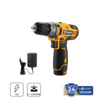 Taladro Atornillador 10 mm 12V con Batería 1,5 Ah y Cargador Deko DKCD12XL01-H5
