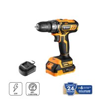 Taladro Atornillador 10 mm 40 Nm 20V con Batería 1,5 Ah y Cargador Deko DKCD20XL01-H10