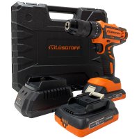 Taladro Percutor a Batería 18 V 13 mm con 2 Baterías y Cargador LUSQTOFF ATL18-9B