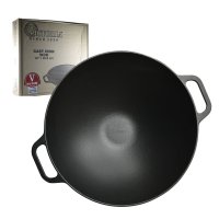 Wok hierro esmaltado 35 cm con asas (5507) Victoria 30926/35020