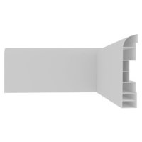 Zócalo PVC Curvo Blanco 7 cm