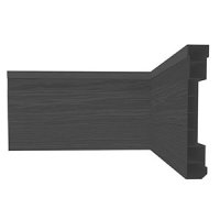 Zócalo PVC Nobre Negro Rústico 10 cm