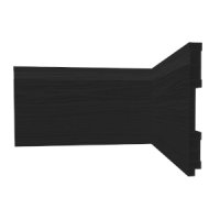 Zócalo PVC Nobre Negro Rústico 15 cm