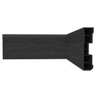 Zócalo PVC Nobre Negro Rústico 7 cm