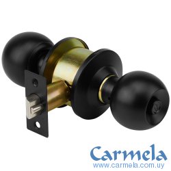 Cerradura De Pomo Esfera Llave Y Botón Negro Hermex CEPO-61R