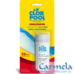Tiras Analizadoras 3 en 1 Piscinas Clorpool