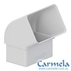 Codo 60° Tubo Bajada Canaleta Desagüe Pluvial Aquapluv Style Tigre