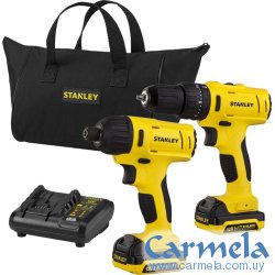 Taladro Percutor + Atornillador Impacto + Bolso Stanley