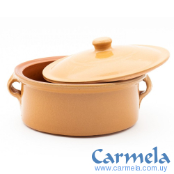 Olla Cocotte con Tapa Cerámica Vitrificada Corzana C.432