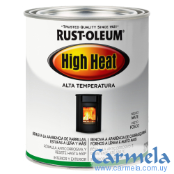 Esmalte Alta Temperatura Negro Mate Rust Oleum
