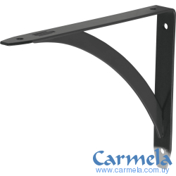Escuadra Acero Decorativa Estante 25cm Negra FIERO
