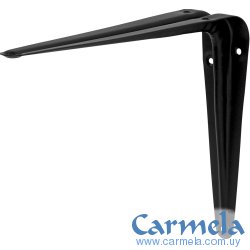 Escuadra Acero Estante 20cm x 25cm Negro FIERO