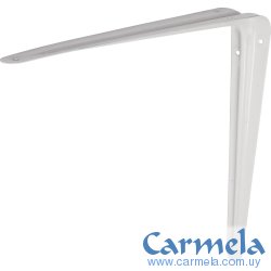 Escuadra Acero Estante 25cm x 30cm Blanco FIERO