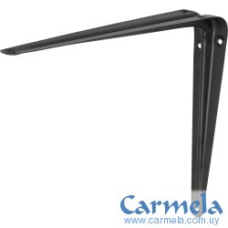 Escuadra Acero Estante 25cm x 30cm Negro FIERO