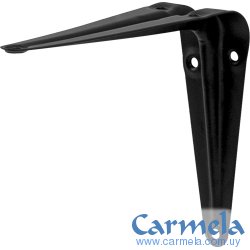 Escuadra Acero Estante 10cm x 12cm Negro FIERO