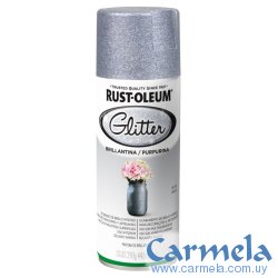 Aerosol Brillantina Glitter Plata Rust Oleum