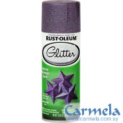 Aerosol Brillantina Glitter Púrpura Rust Oleum