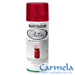 Aerosol Brillantina Glitter Rojo Rust Oleum