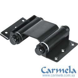 Bisagra Doble Acción Puerta Vaivén Negro Hermex