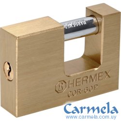 Candado Antipalanca de Bronce 60mm Hermex COR-60P