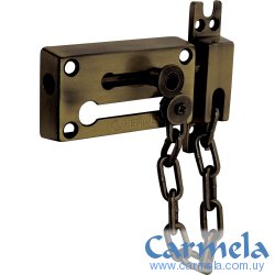 Pasador Con Cadena Seguridad Bronce Antiguo Hermex PACA-2